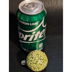 Vintage Ice Snowball Christmas Replacement Bulb Light Green Working